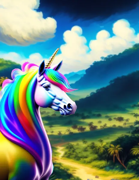 Significado del unicornio del color del arcoíris